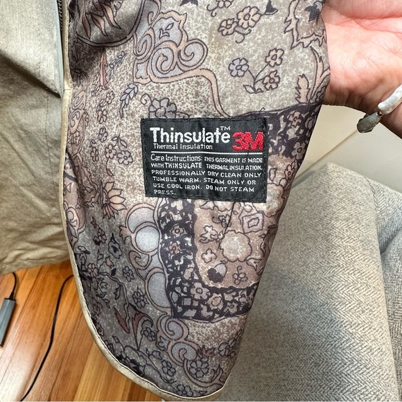 LONDON FOG STONE COLOR WOMENS TRENCH W REMOVABLE THINSULATE LINED INTERIOR SZ 8P - Picture 4 of 9